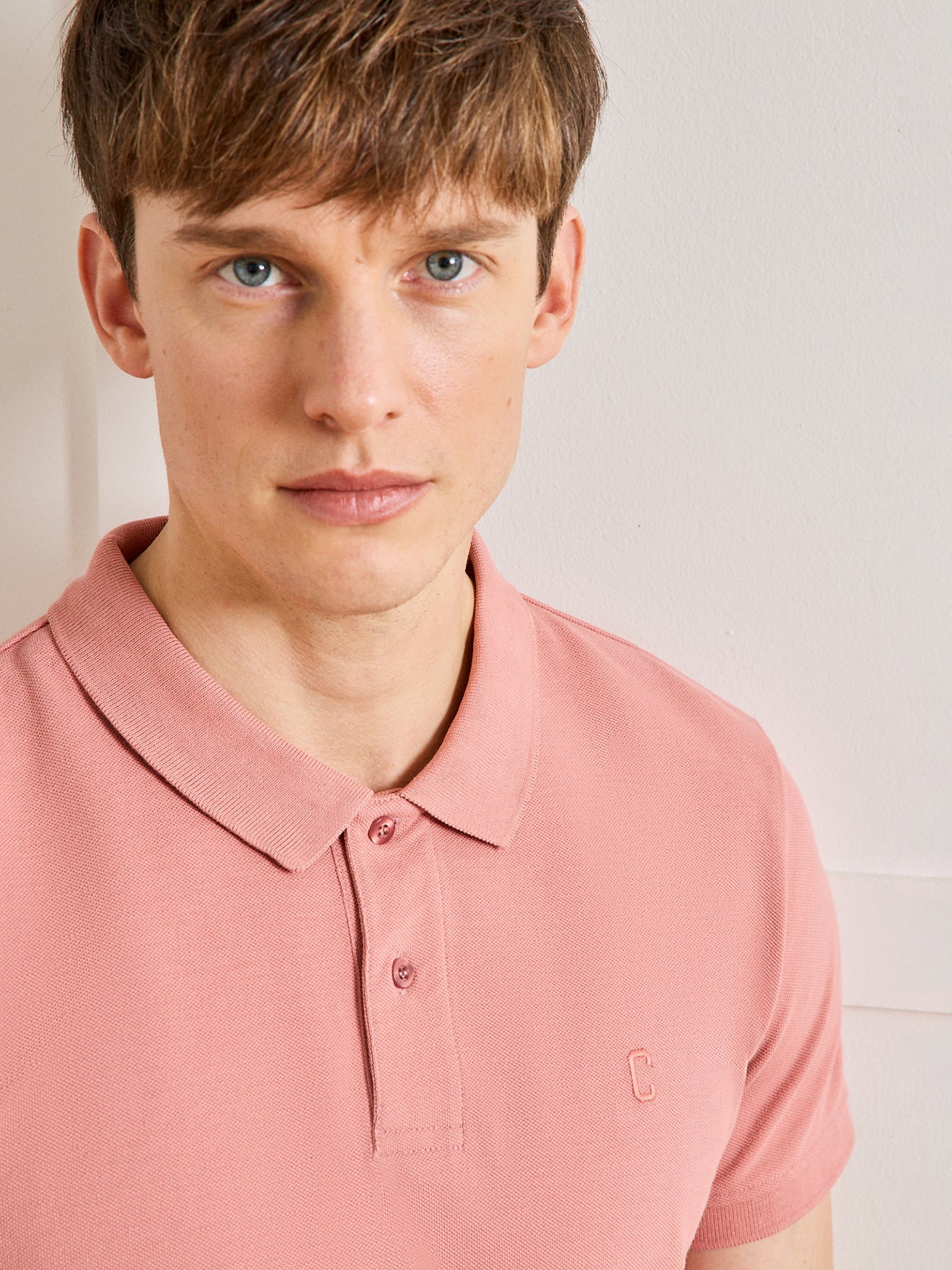 Polo uni maille piquée homme coton biologique