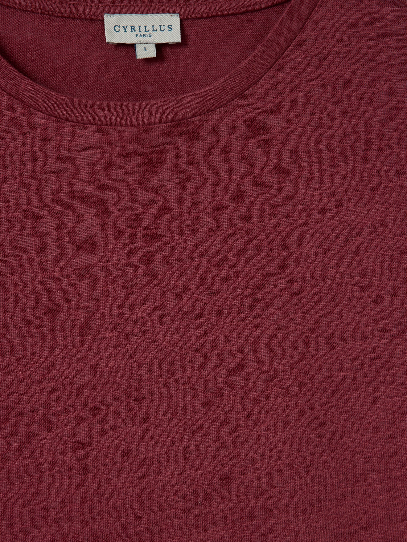 Herren T-Shirt aus Leinen mit rundem Halsausschnitt