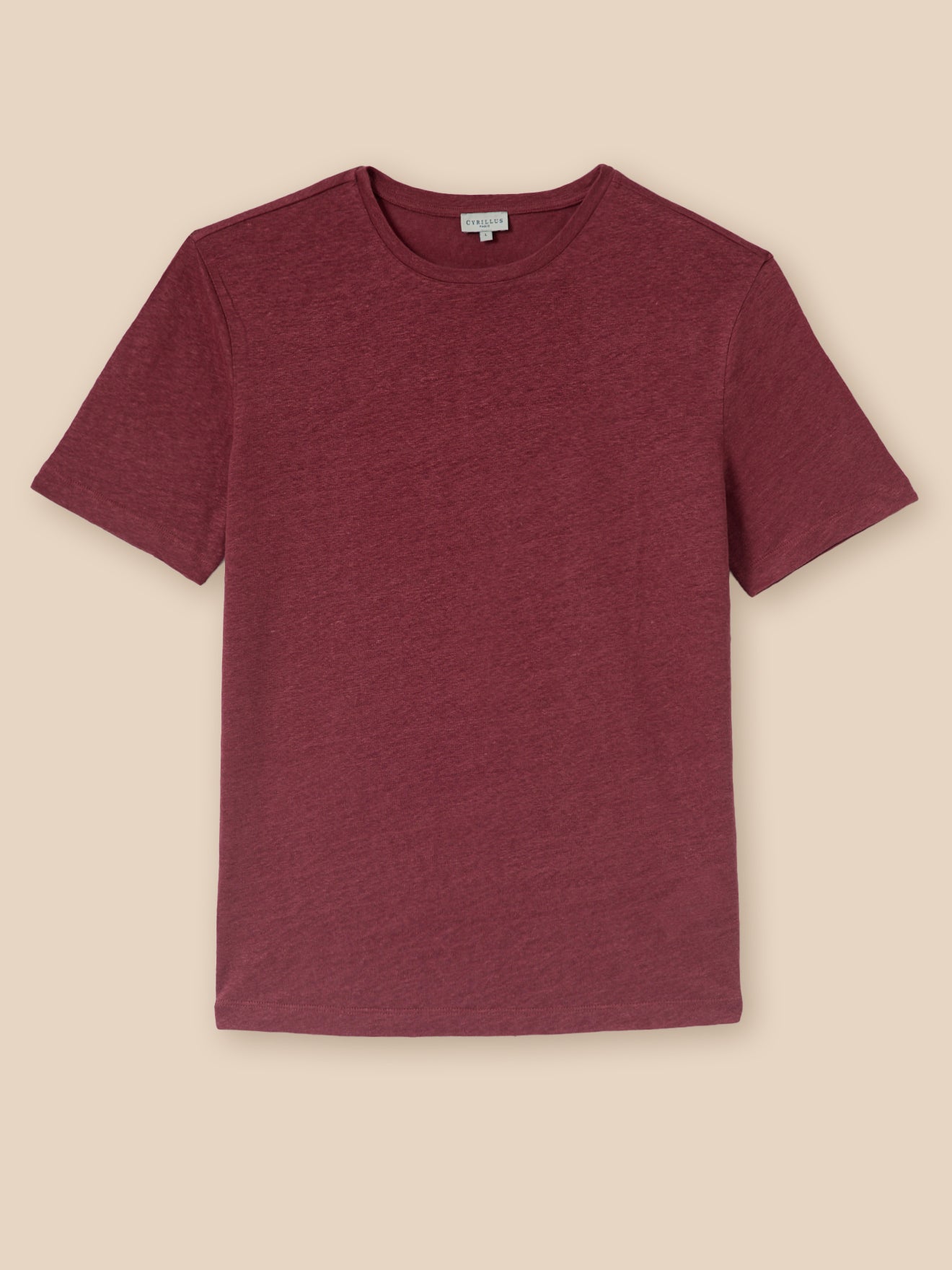 Herren T-Shirt aus Leinen mit rundem Halsausschnitt