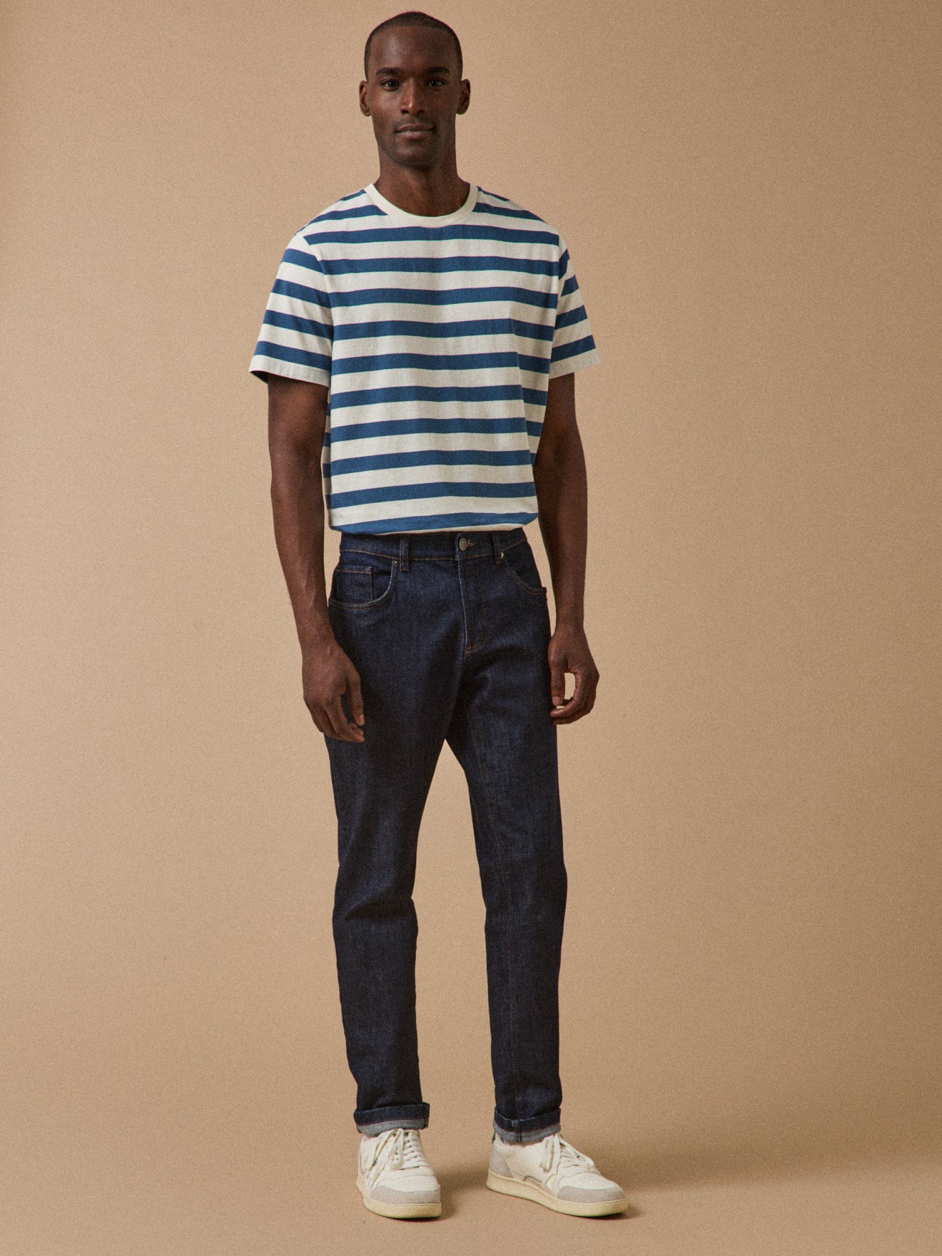Gestreiftes Herren-T-Shirt aus Bio-Baumwolle