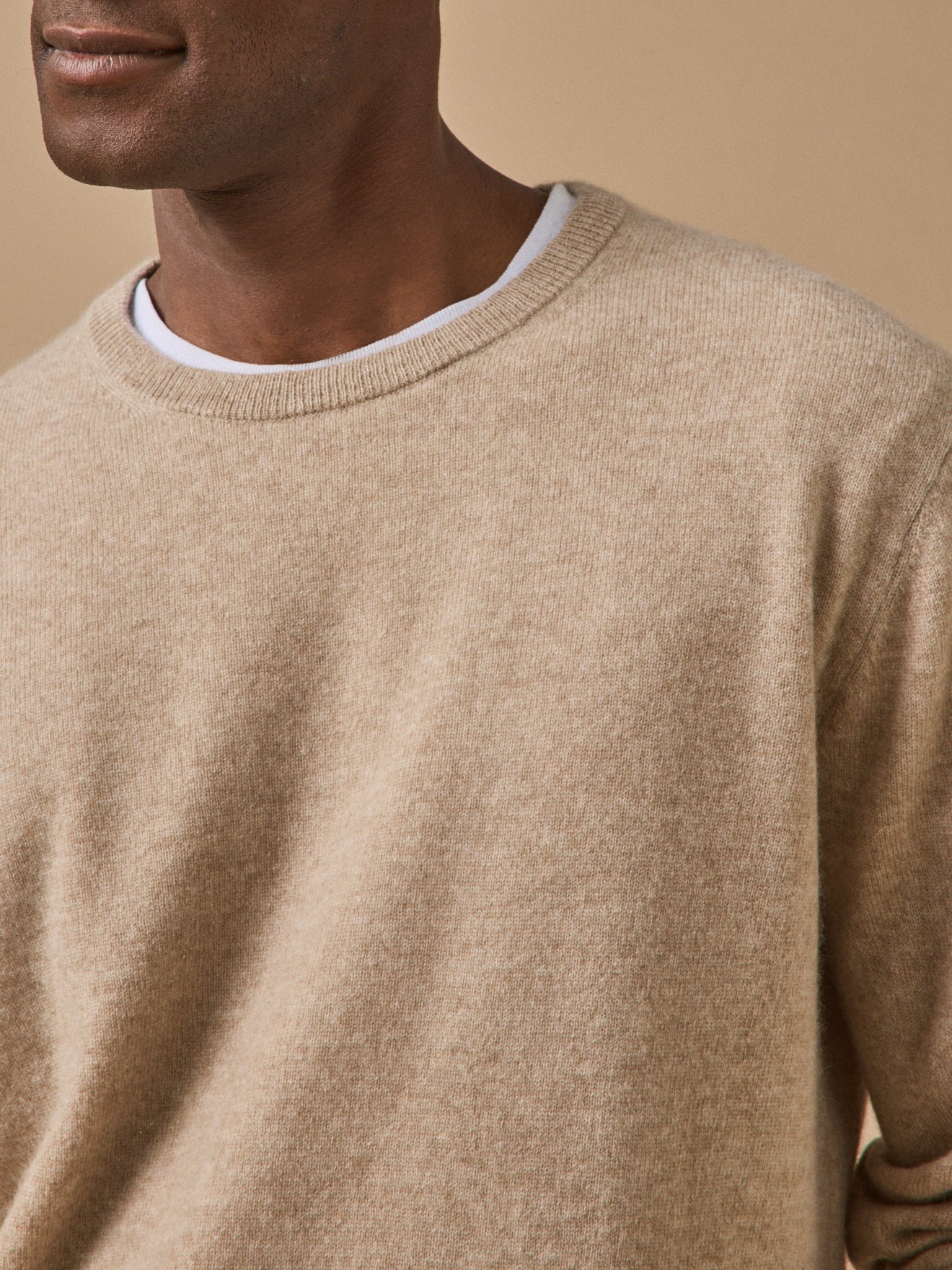 Herrenpullover aus Kaschmir mit rundem Halsausschnitt