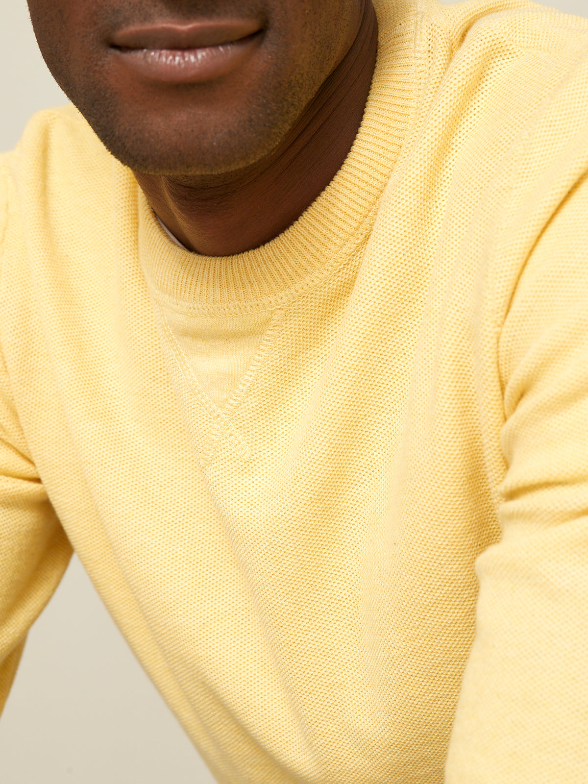 Pull col rond homme