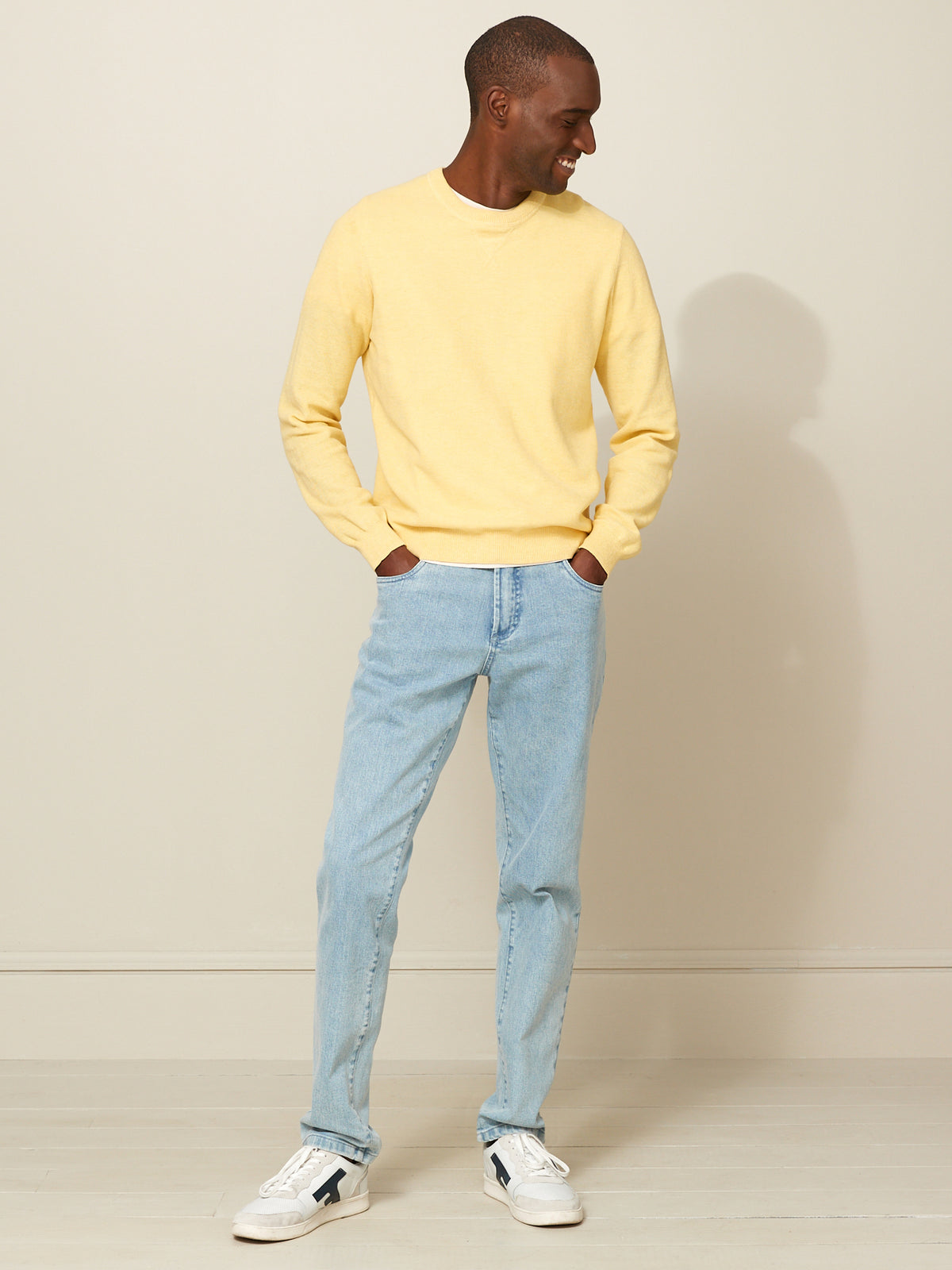 Pull col rond homme