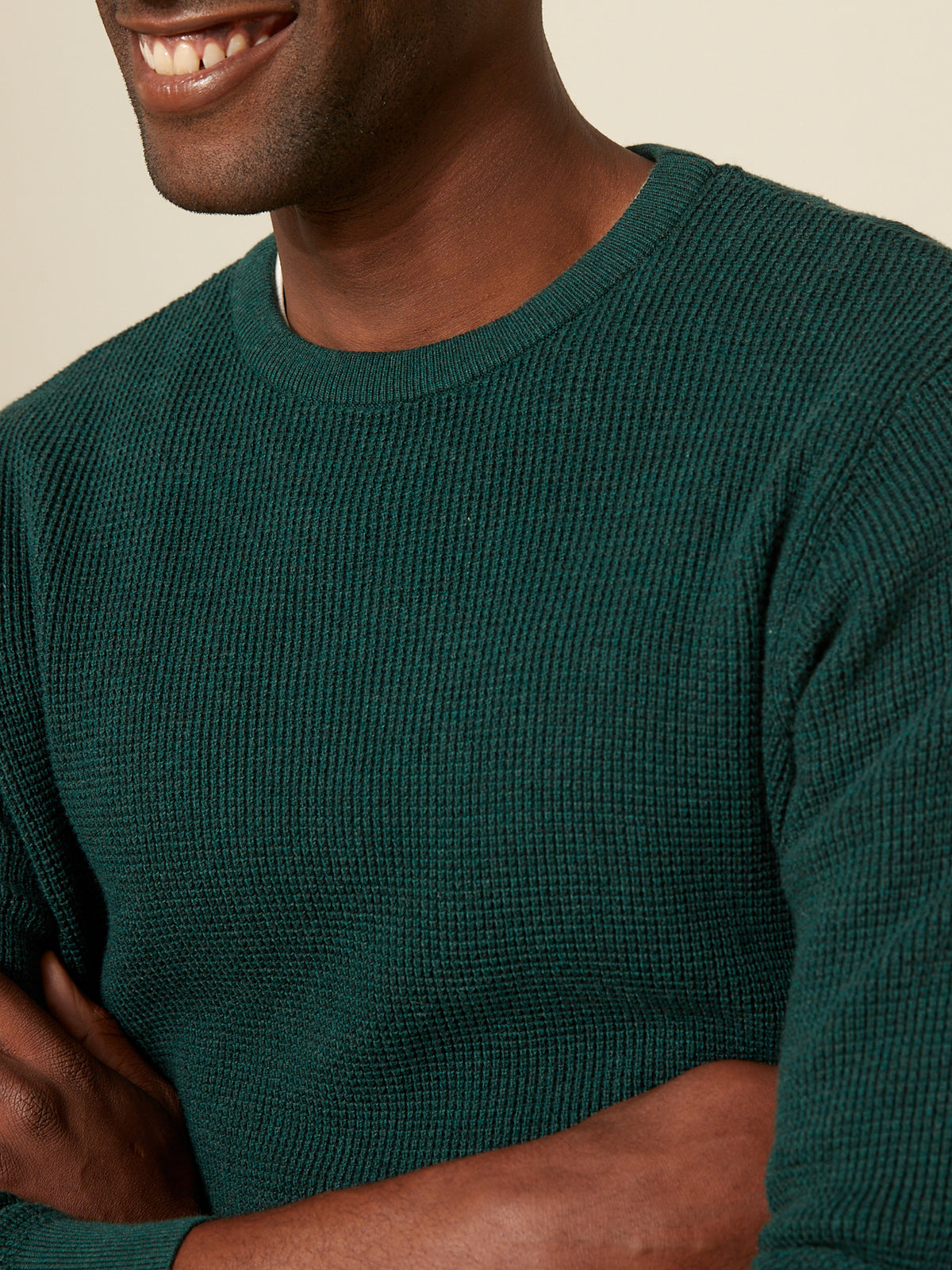 Pull  maille gaufrée homme
