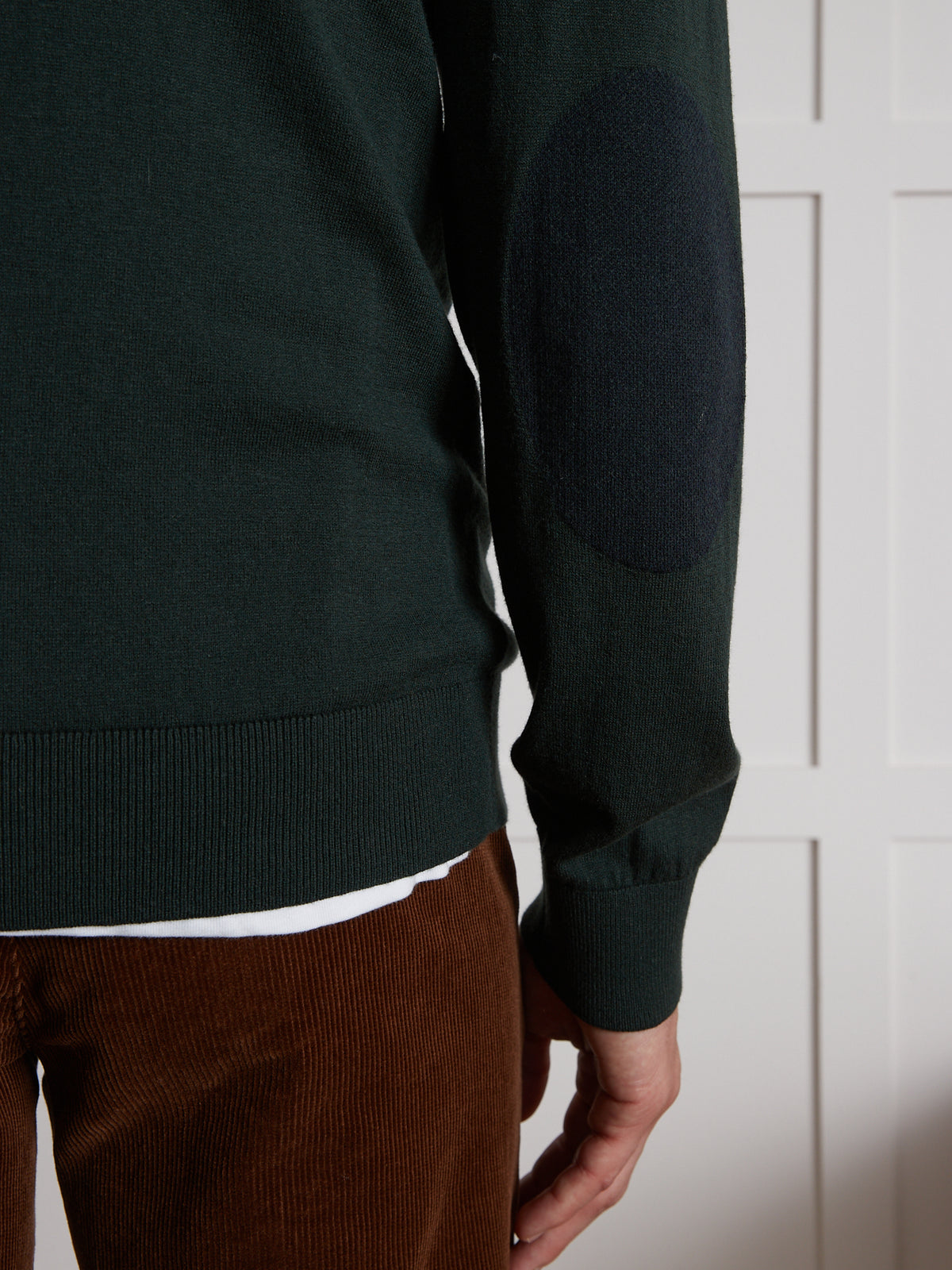Herrenpullover aus Baumwolle, Seide und Cashmere mit rundem Halsausschnitt