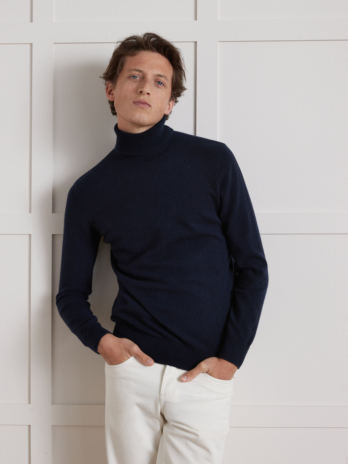 Herrenpullover mit Rollkragen - Cashmere-Kollektion