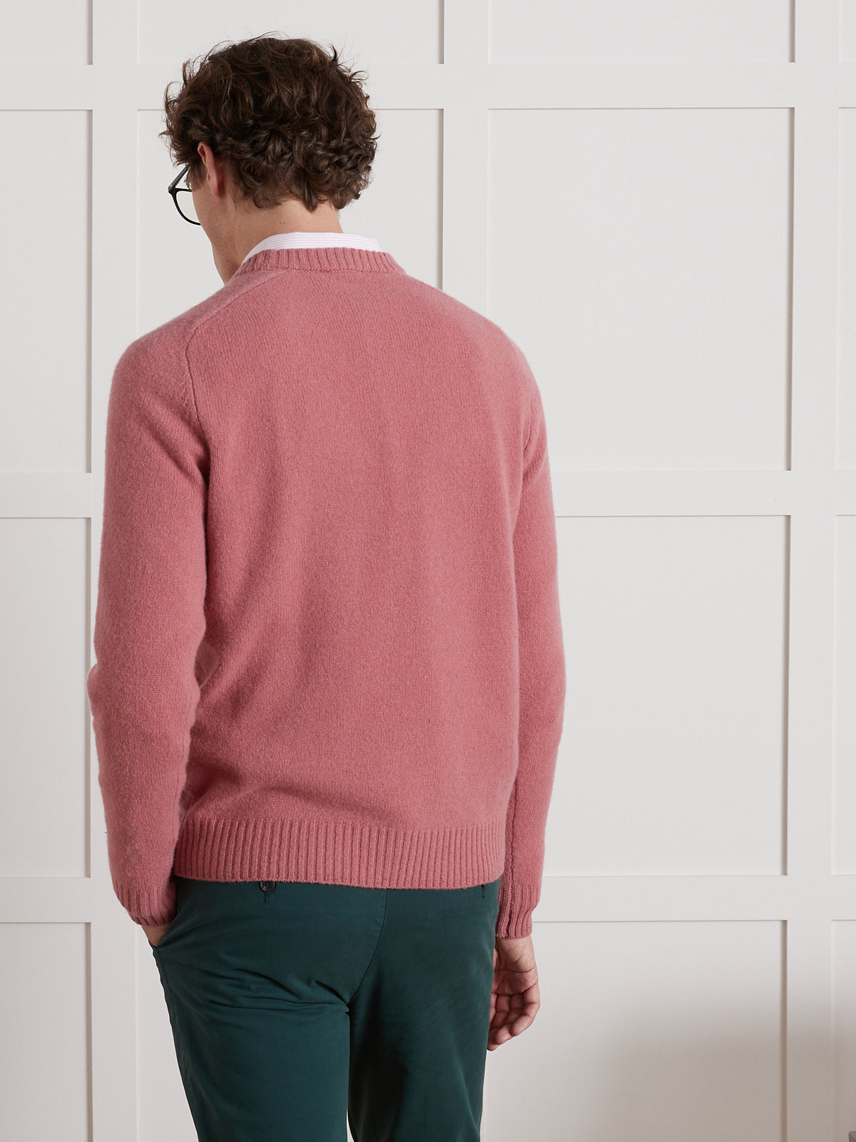 Pull col rond homme laine mérinos