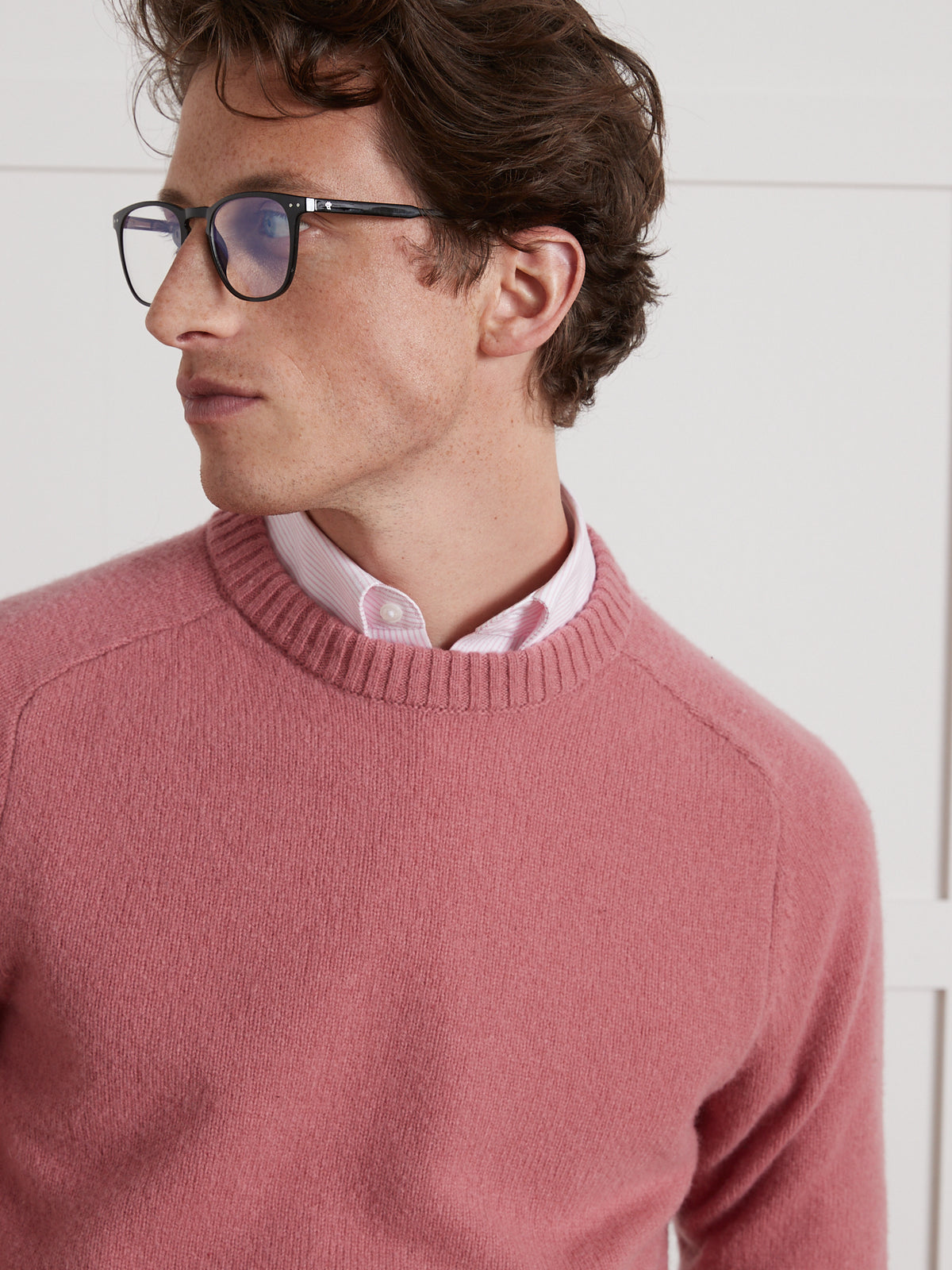 Pull col rond homme laine mérinos