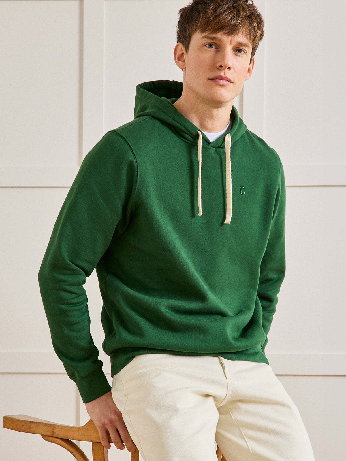 Sweat à capuche homme coton biologique