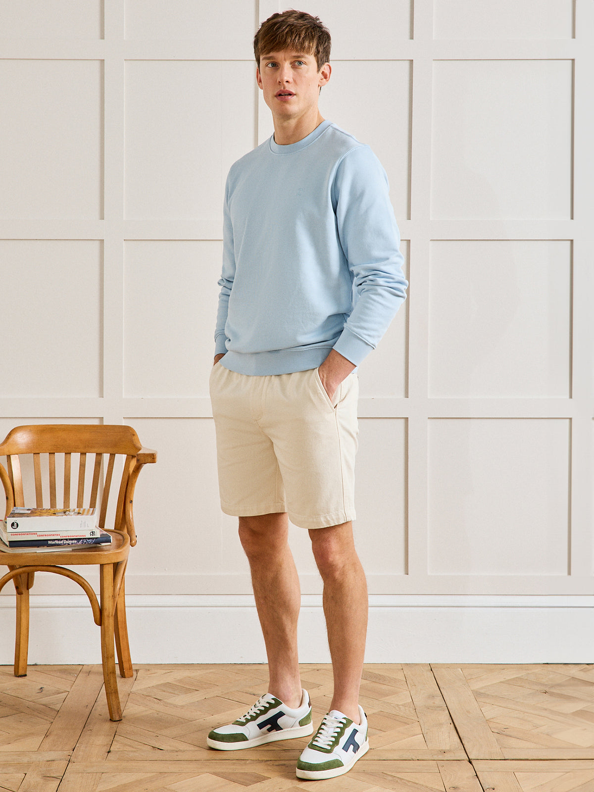 Herren-Sweatshirt aus Molton aus Bio-Baumwolle