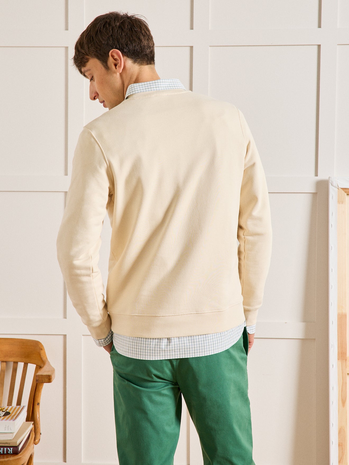 Herren-Sweatshirt aus Molton aus Bio-Baumwolle