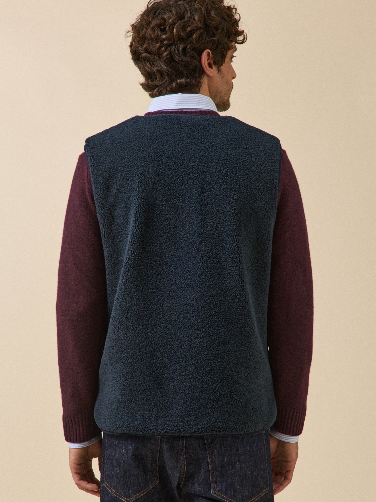 Herrenweste aus Sherpa