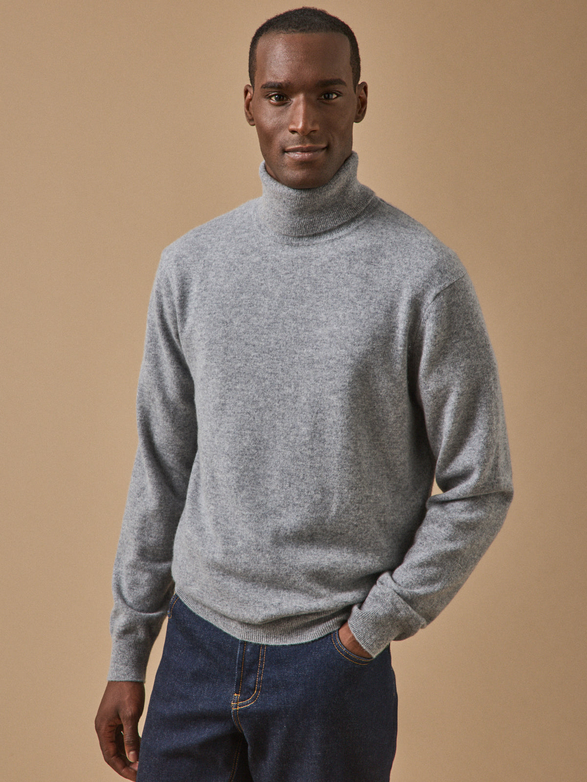 Herrenpullover mit Rollkragen - Cashmere-Kollektion