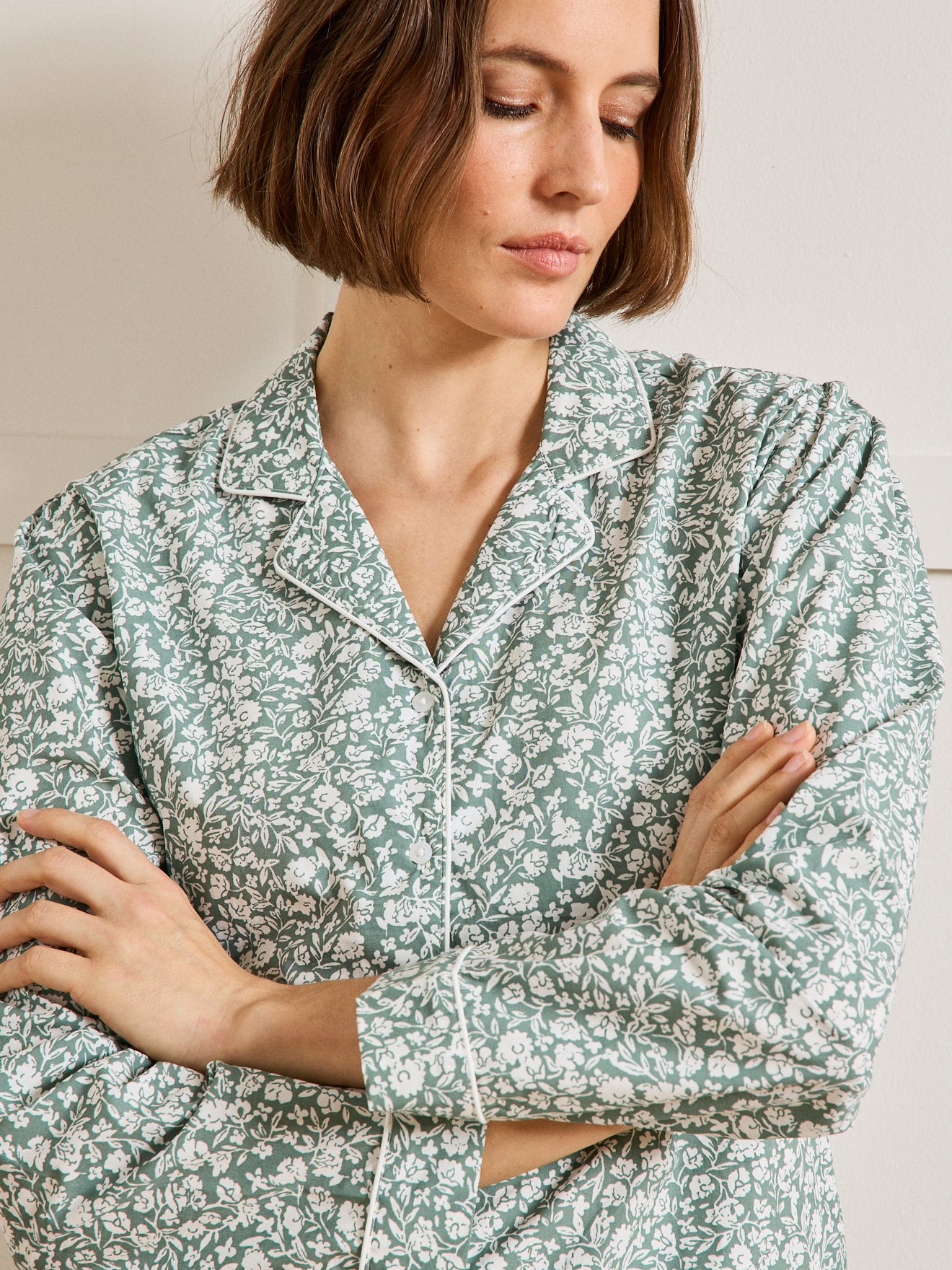 Pyjama imprimé floral femme