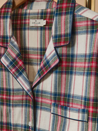 Pyjama flanelle carreaux femme
