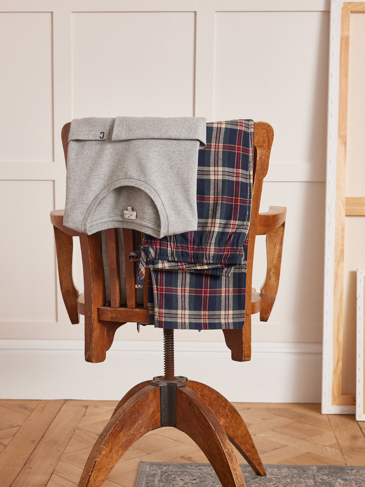 Pyjama bi-matière homme