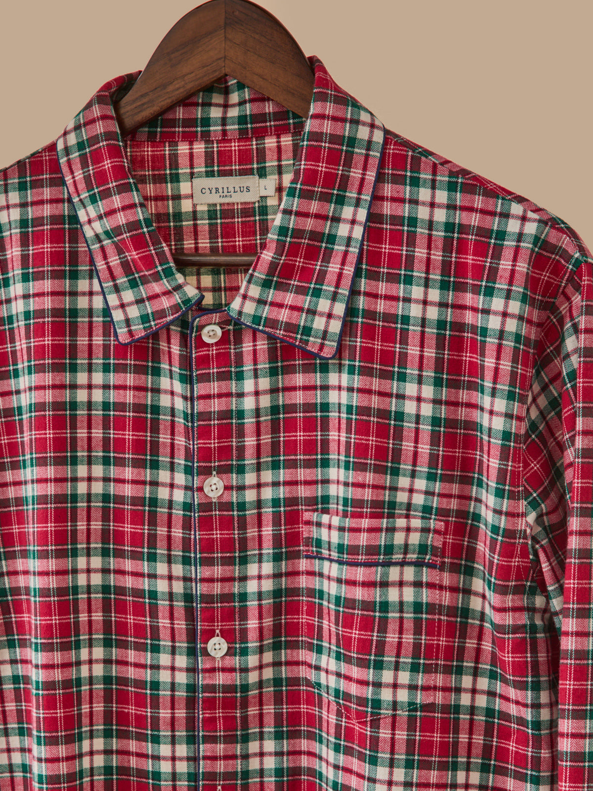 Karierter Herren-Pyjama aus Flanell