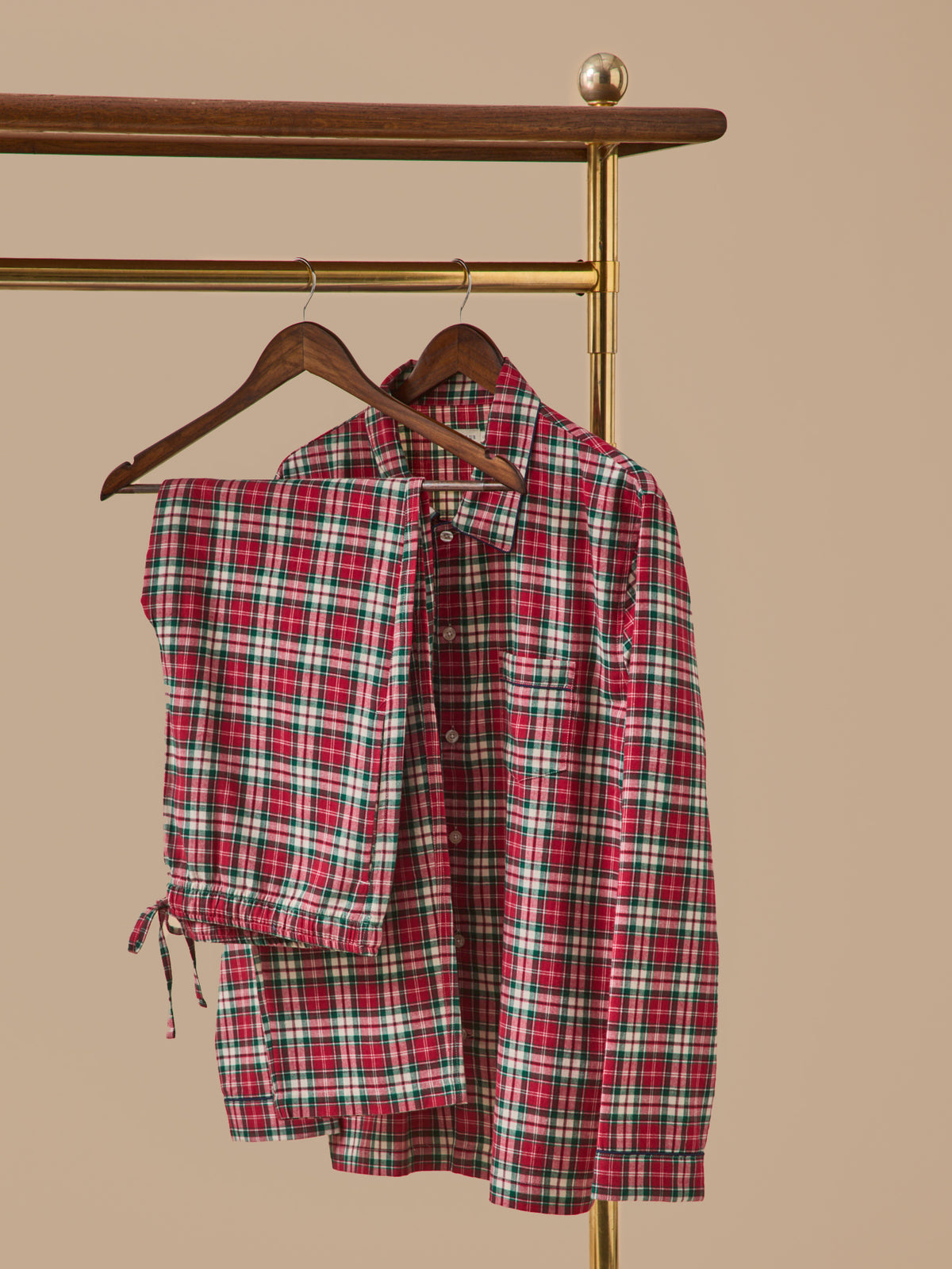 Karierter Herren-Pyjama aus Flanell