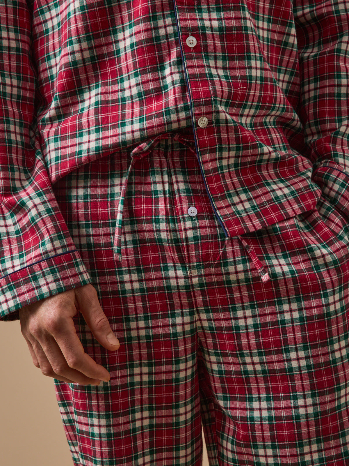 Karierter Herren-Pyjama aus Flanell