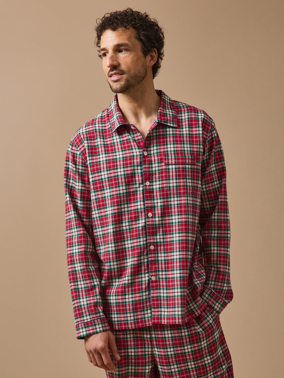 Karierter Herren-Pyjama aus Flanell