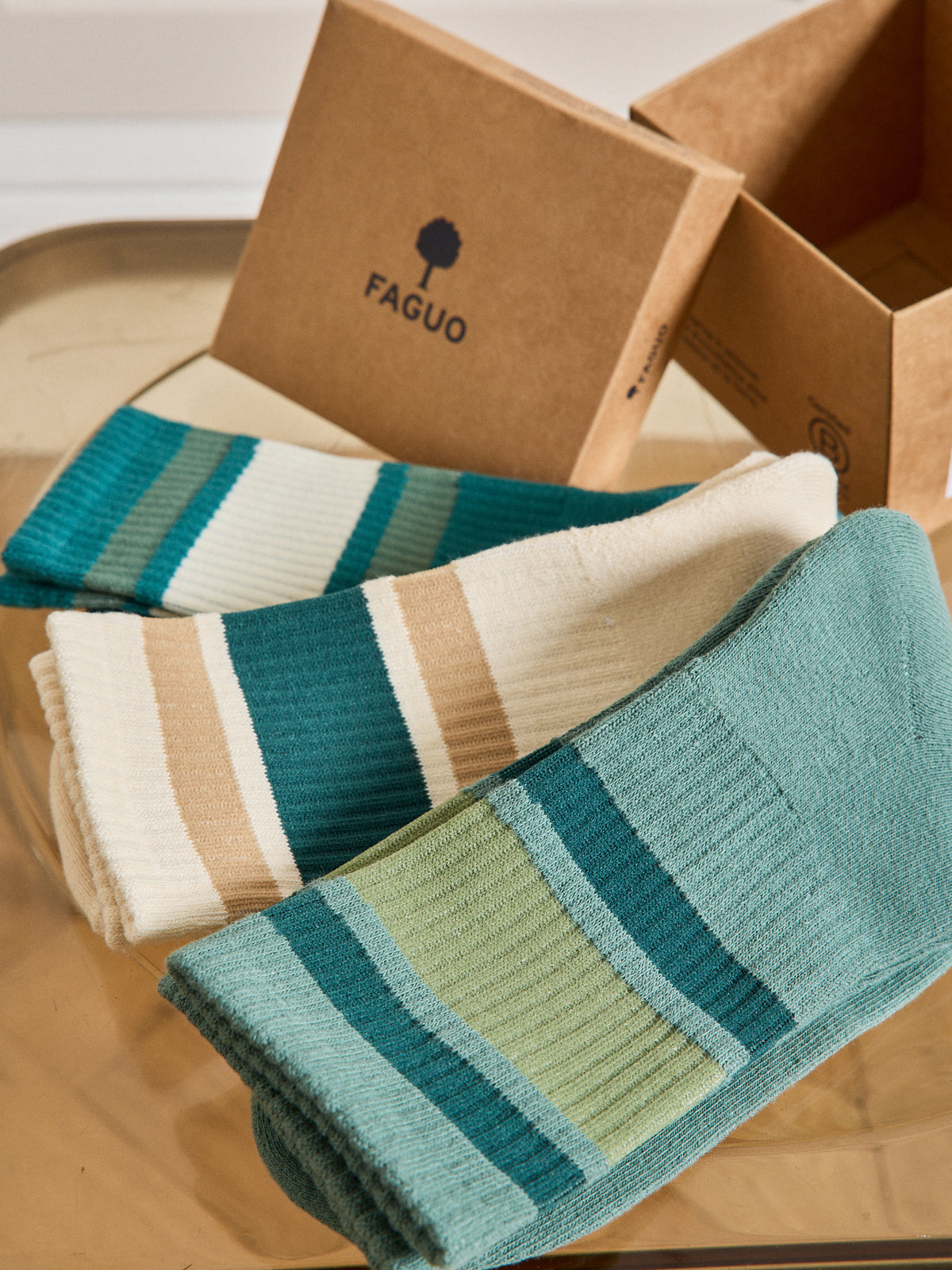 Mehrfarbige Socken für Erwachsene - Faguo-Kollektion