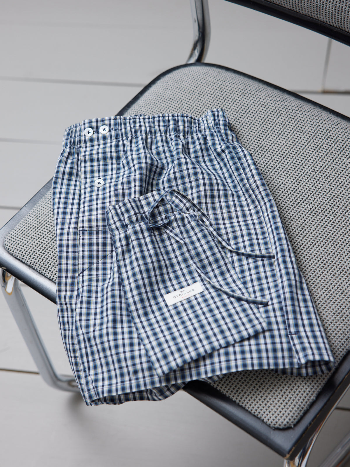 Caleçon petits carreaux homme