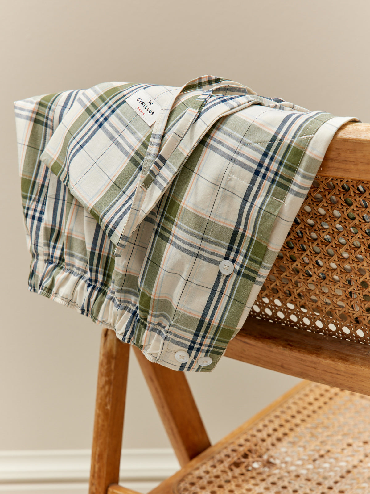 Caleçon carreaux homme