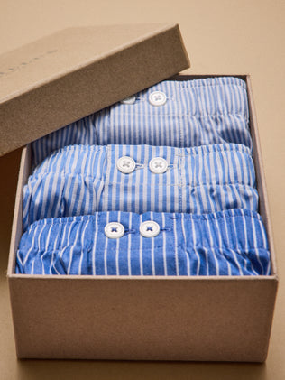 Boîte cadeau : lot de 3 caleçons assortis homme