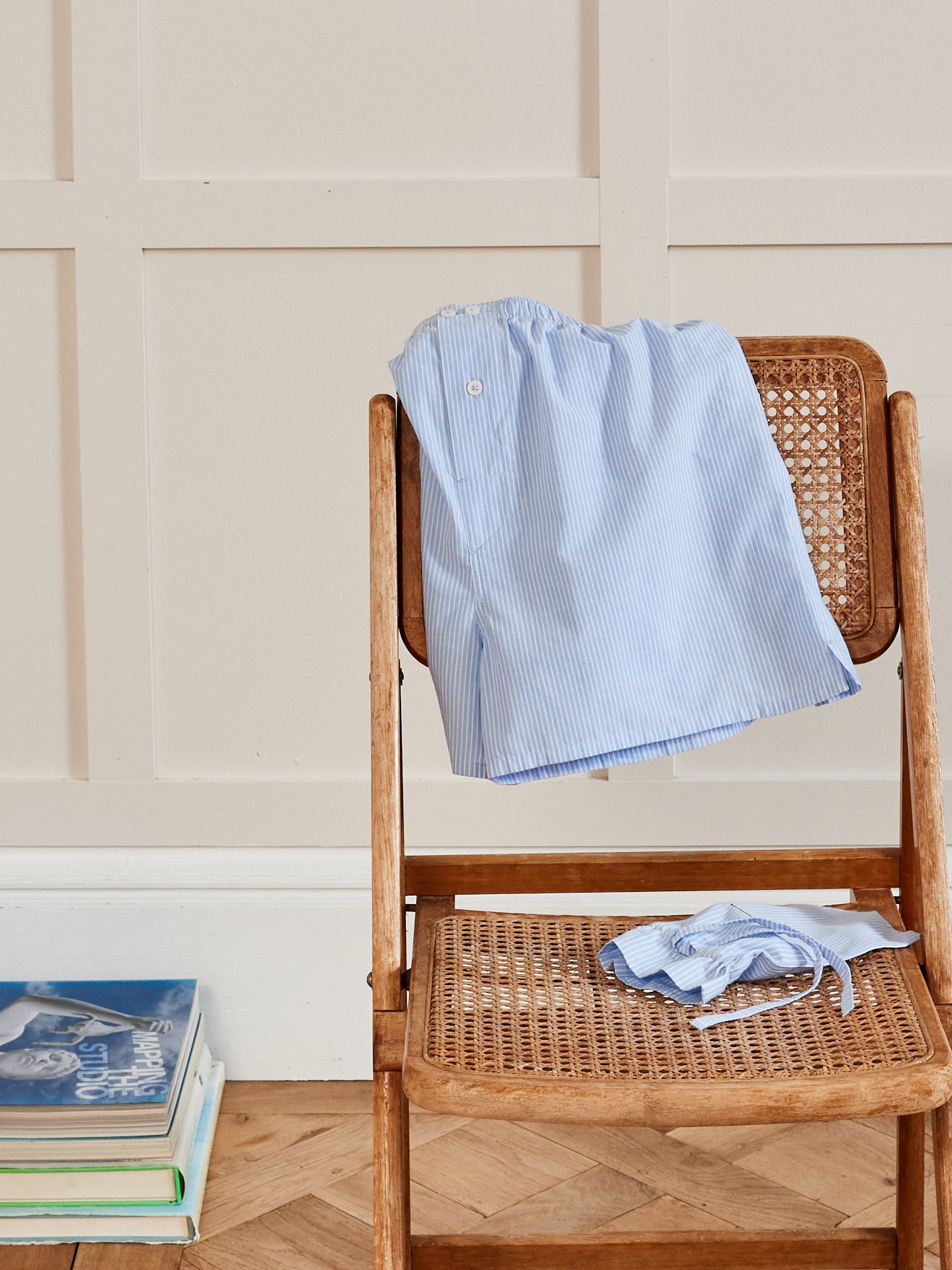 Caleçon coton rayé homme