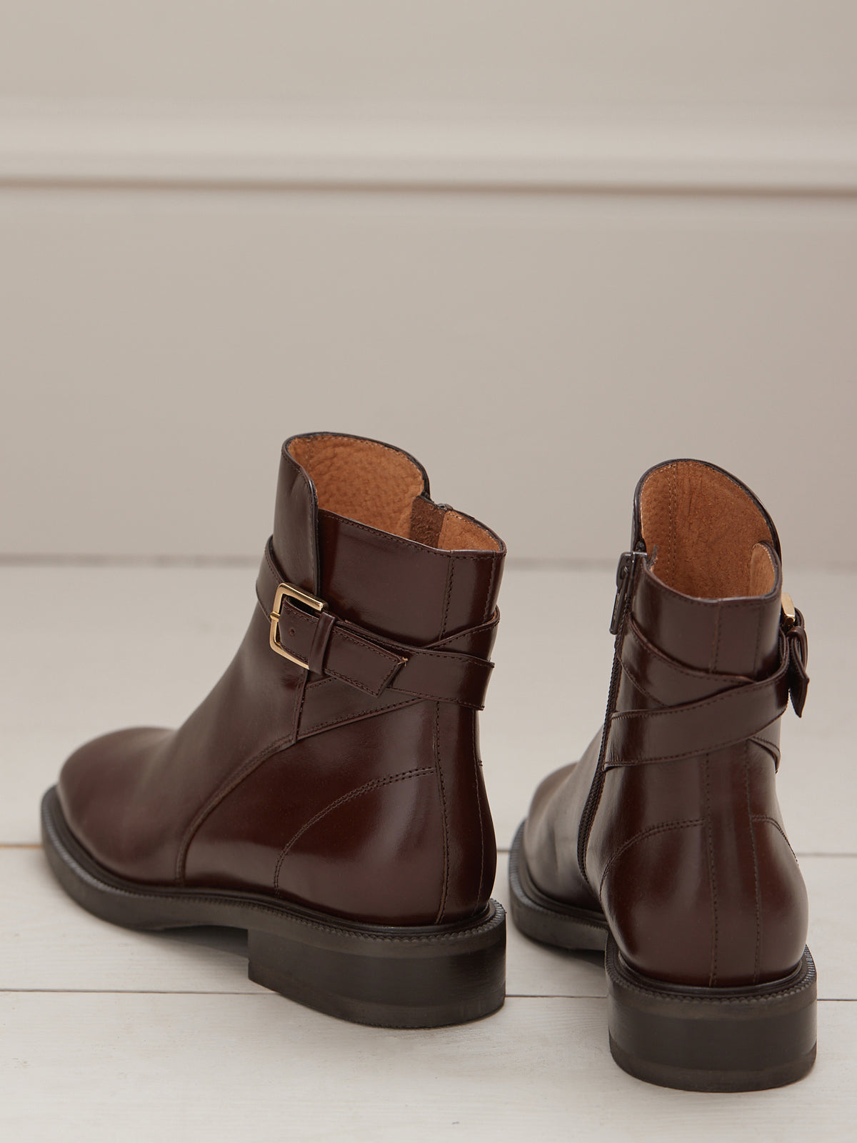 Boots cavalières cuir femme