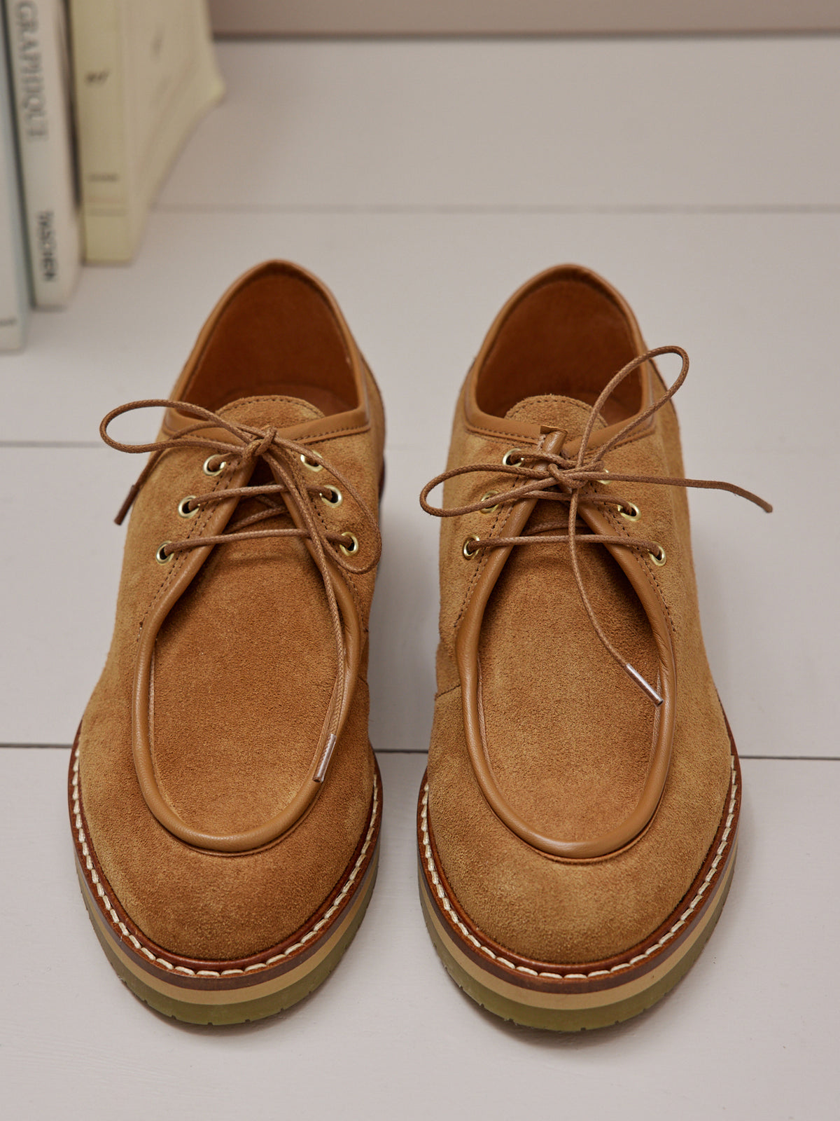 Derby cuir suédé femme