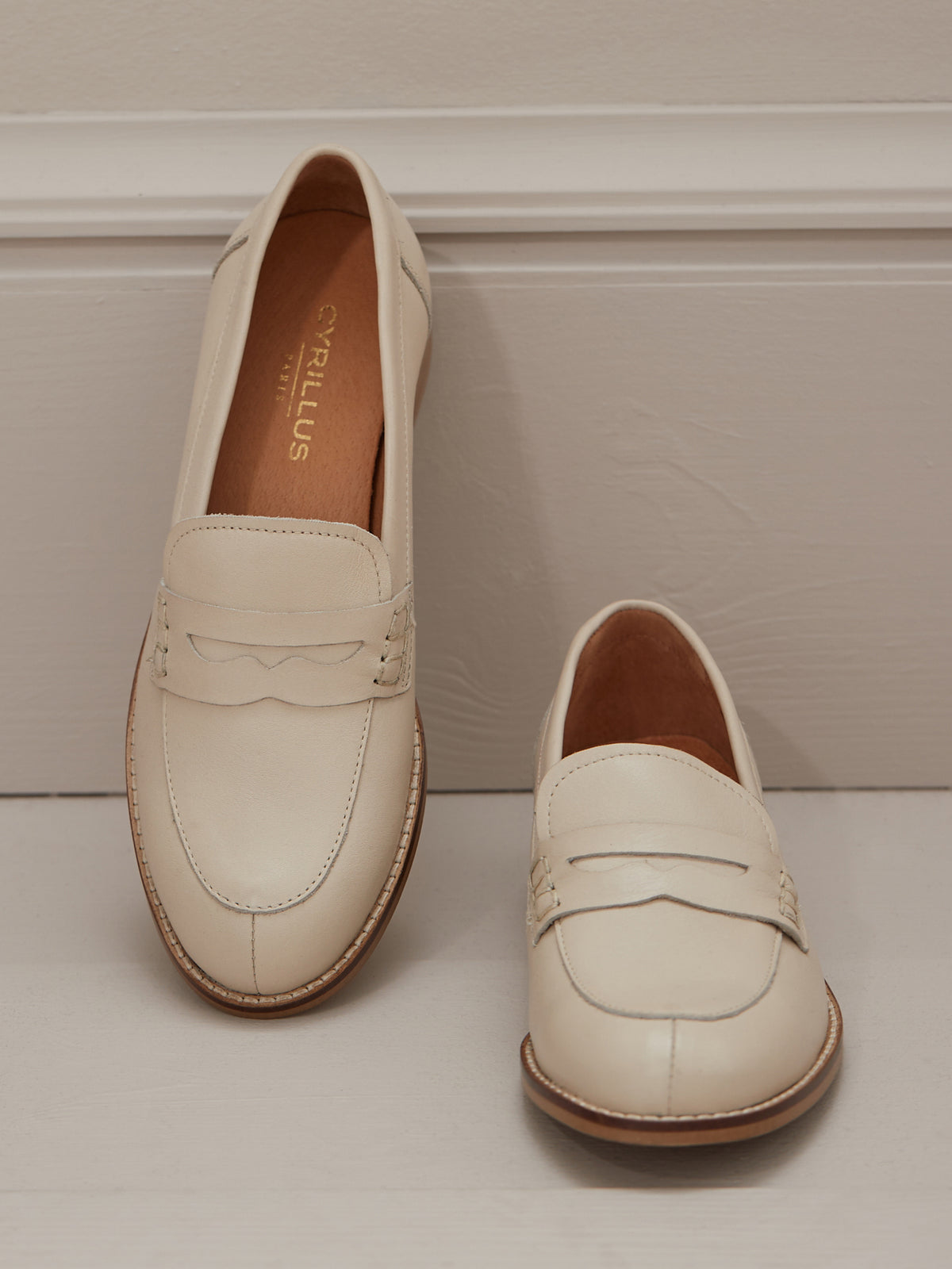 Mocassin cuir femme
