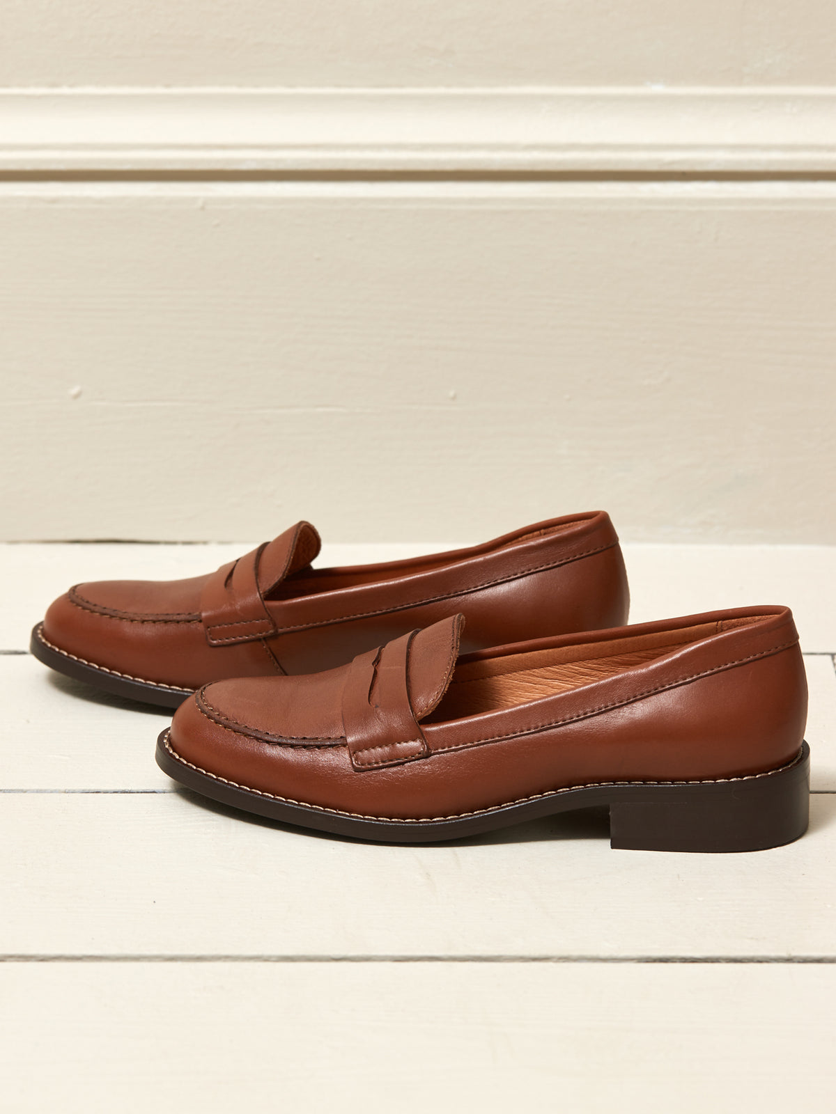 Mocassins cuir femme
