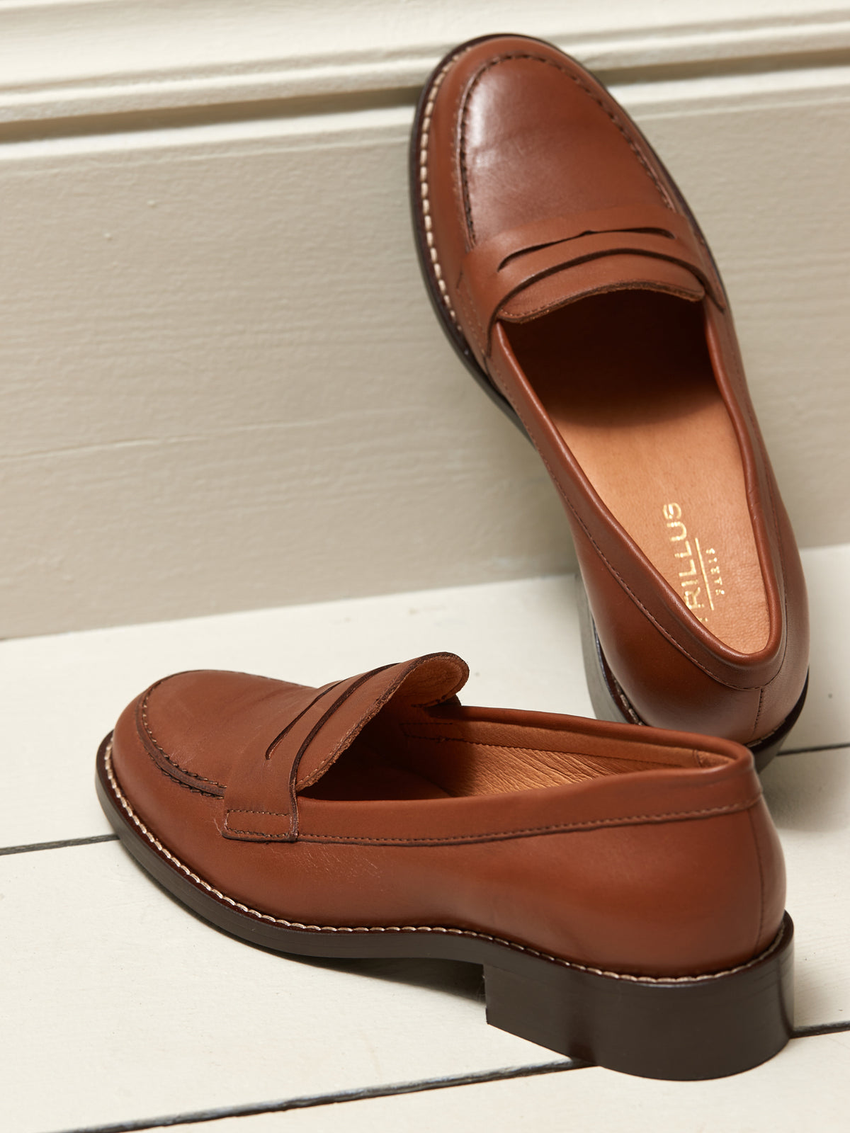 Mocassins cuir femme