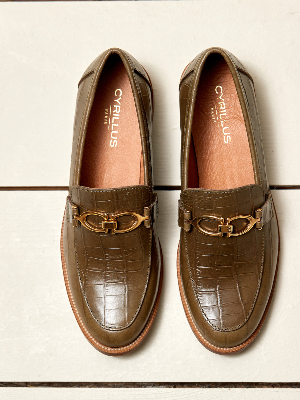 Mocassins bijoux cuir femme