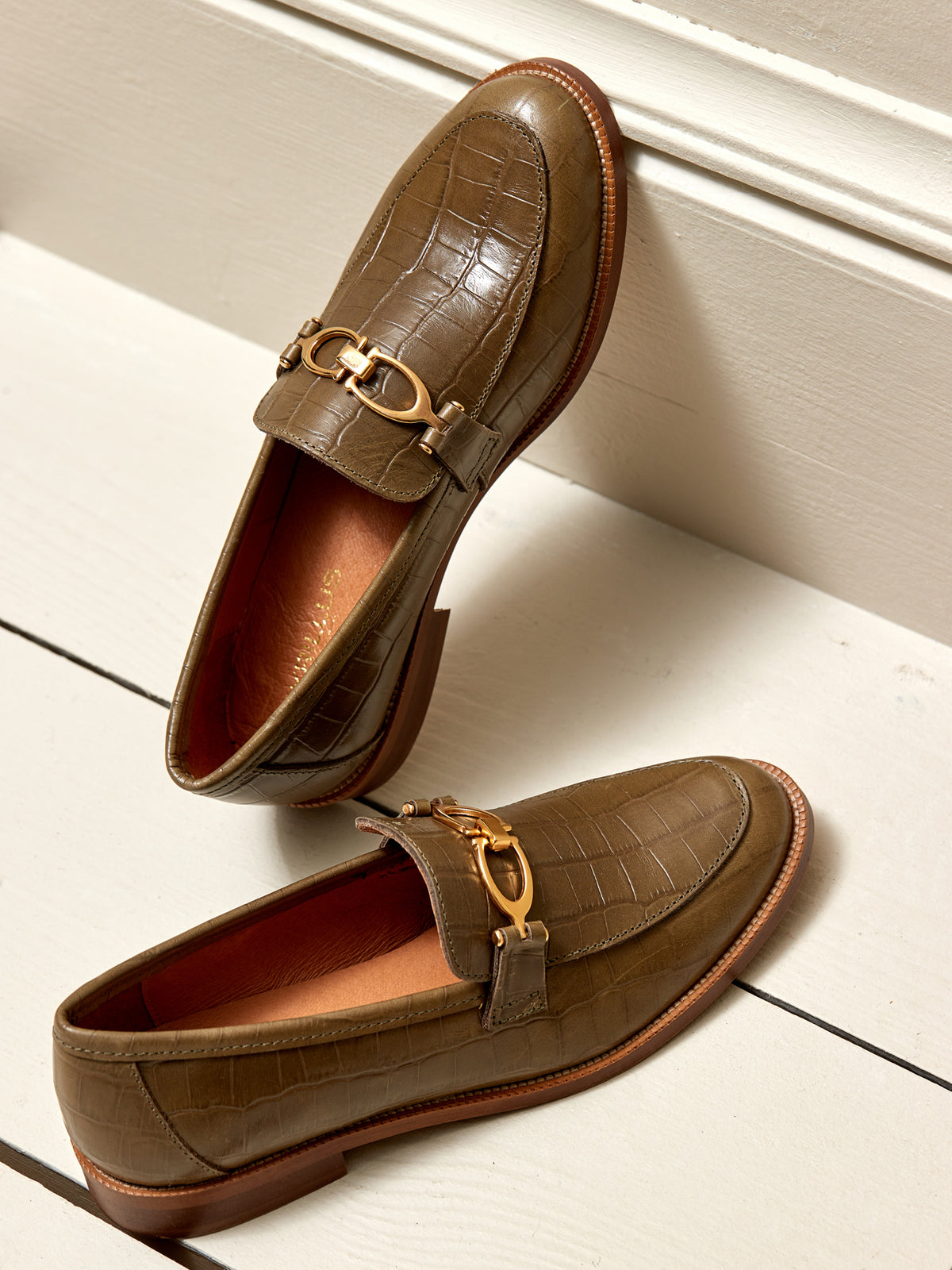 Mocassins bijoux cuir femme
