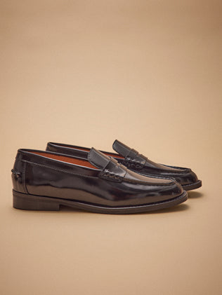 Mocassins cuir vernis femme