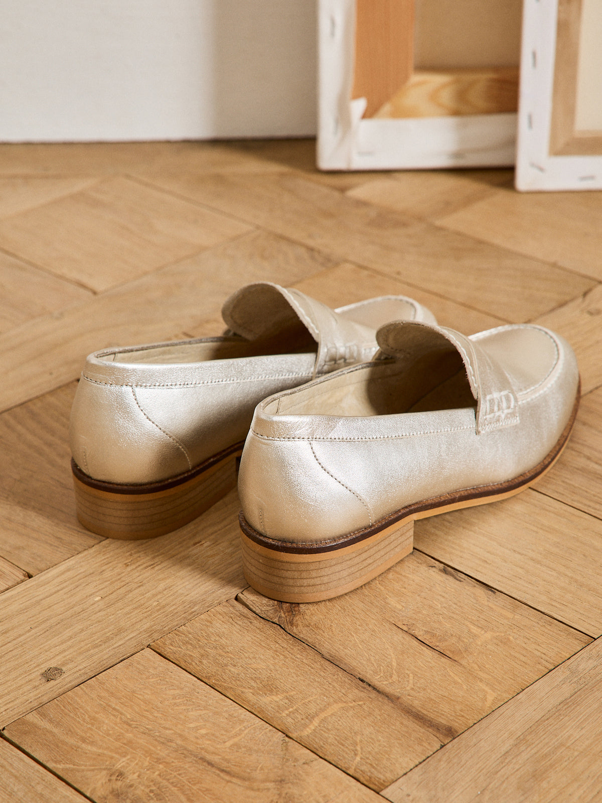 Mocassins cuir femme