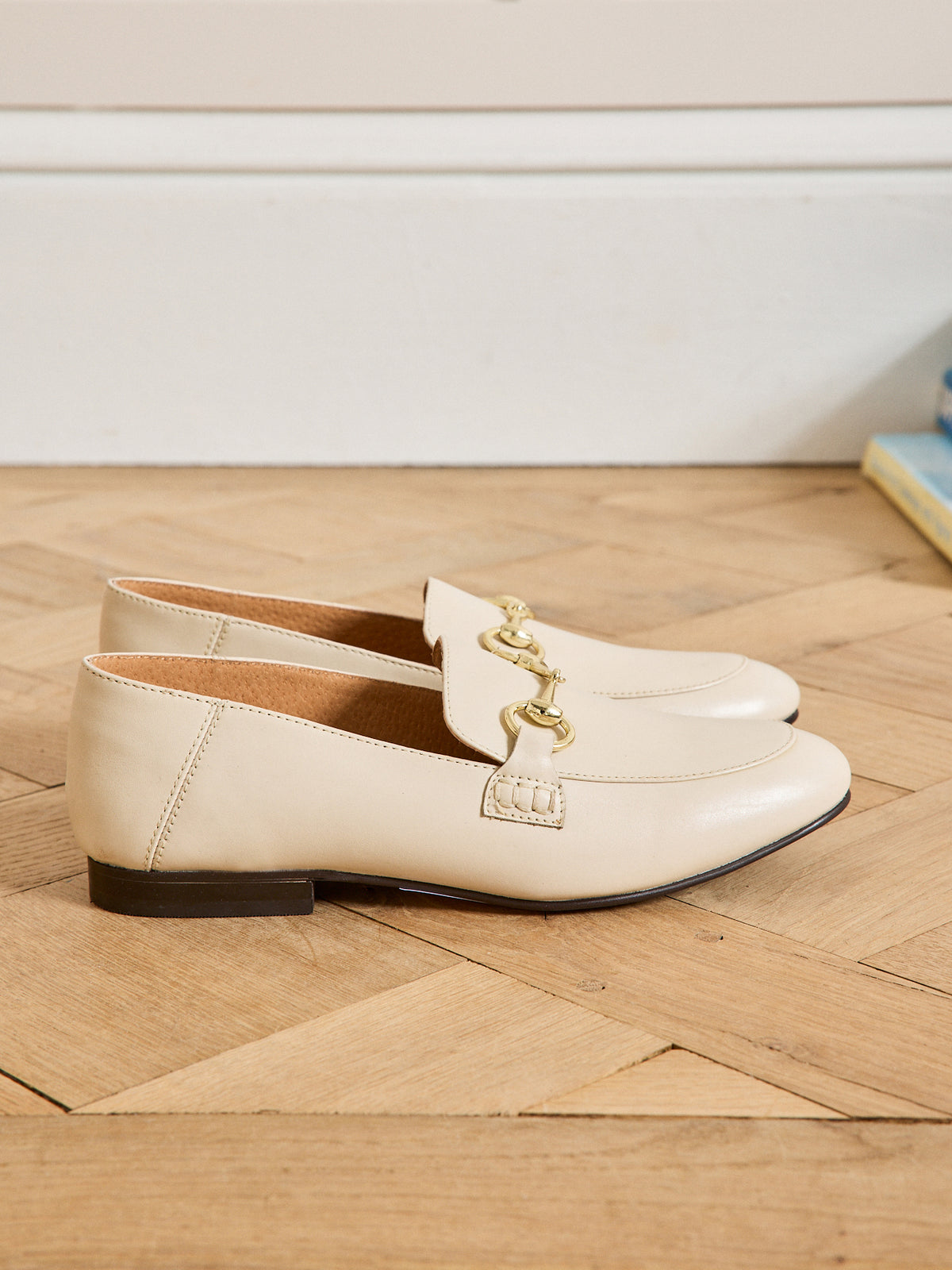 Mocassins bijoux cuir femme