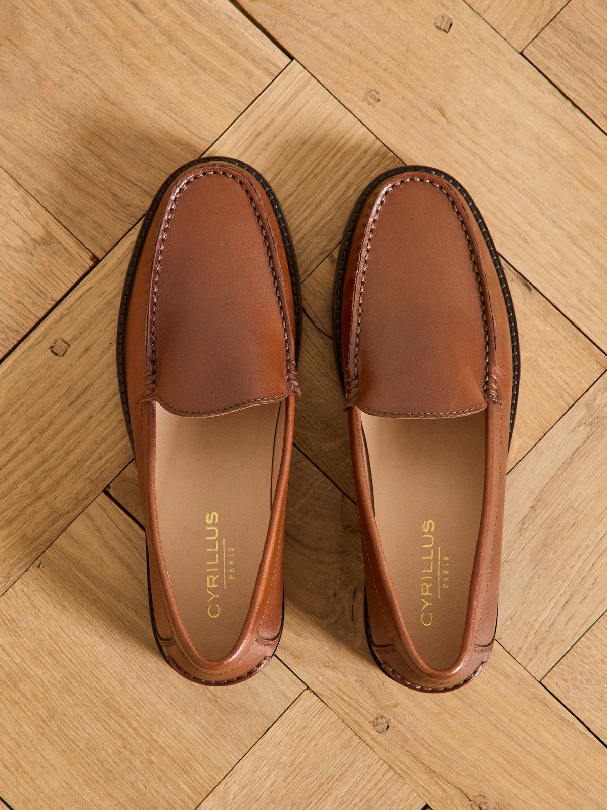 Mocassins femme en cuir