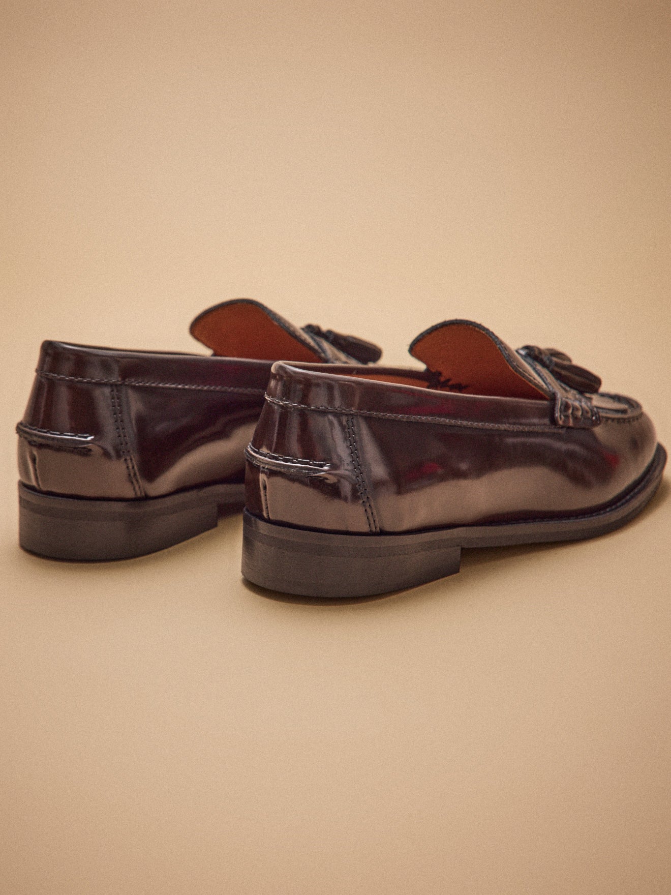 Damen-Loafer mit Fransen und Leder-Quasten