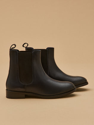 Boots chelsea cuir femme