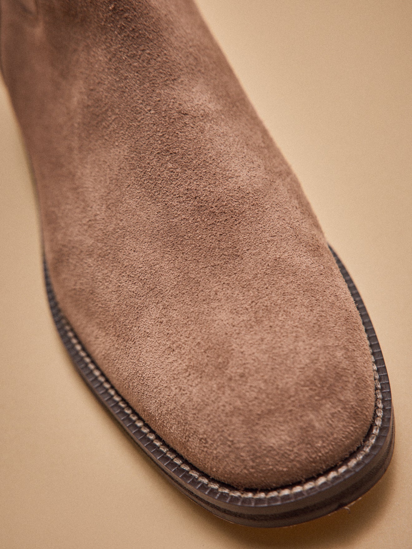 Boots en cuir velouté femme