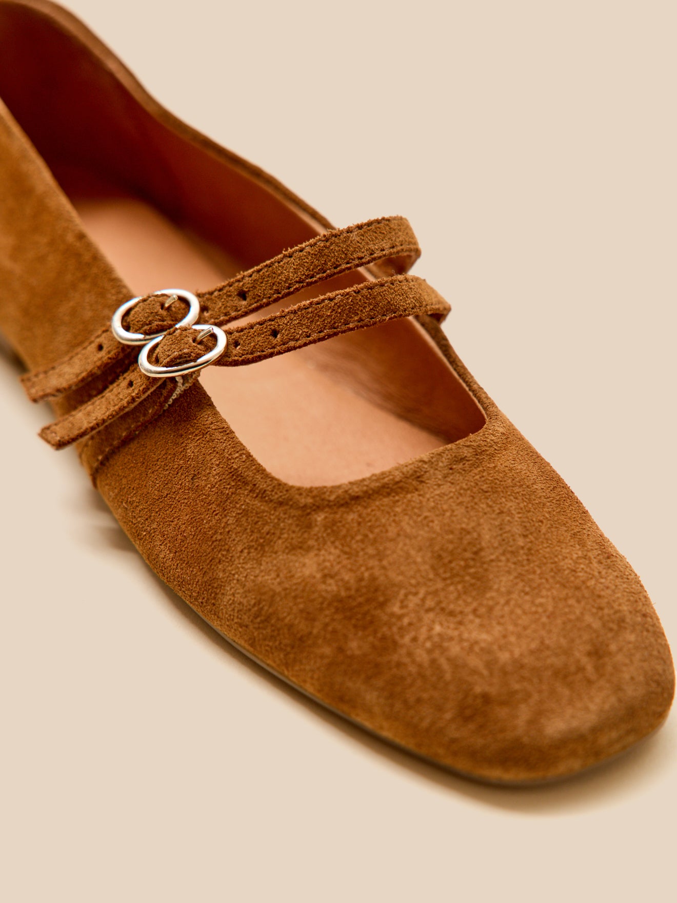 Damen-Ballerinas mit 2 Riemen