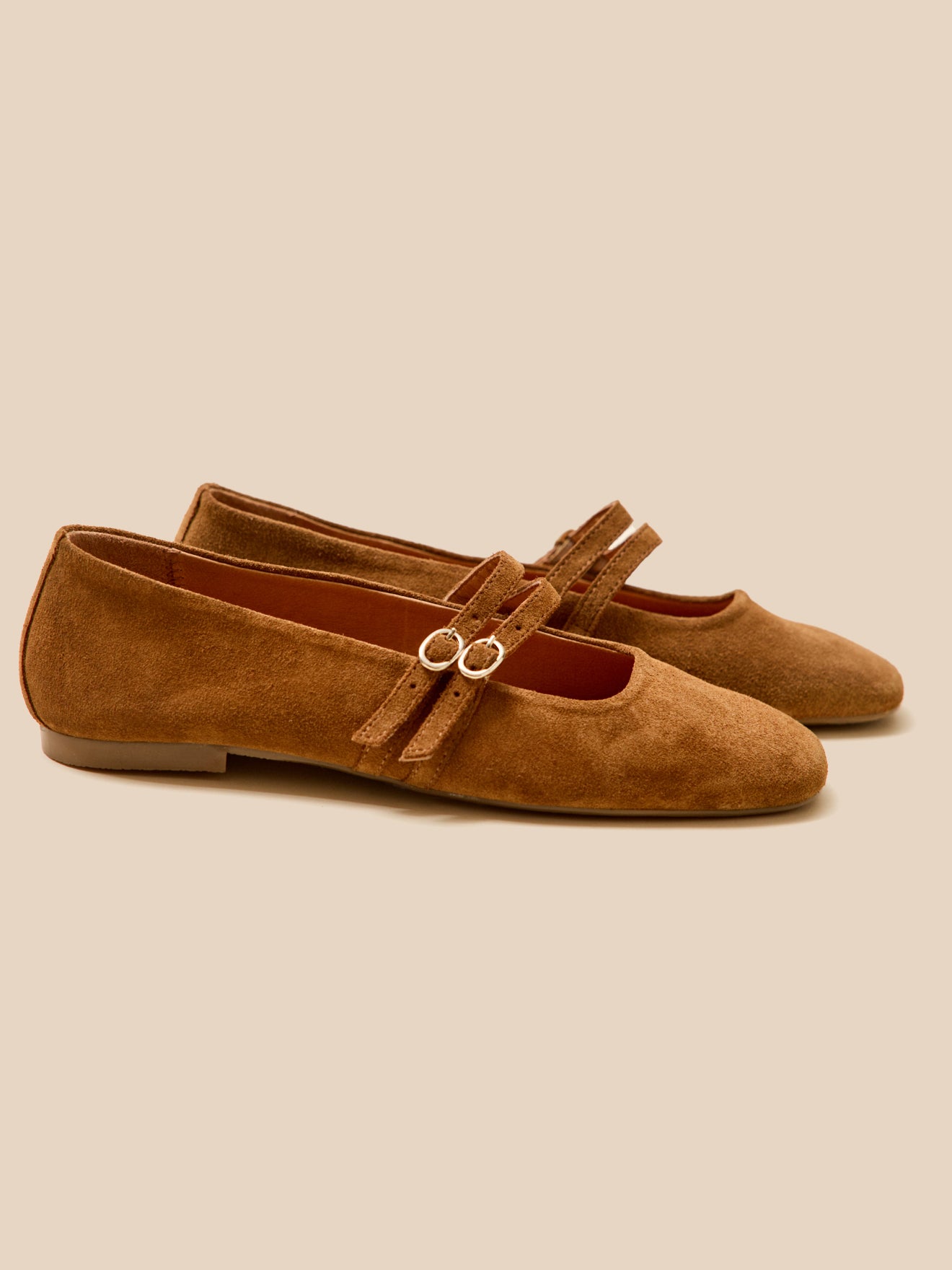 Damen-Ballerinas mit 2 Riemen