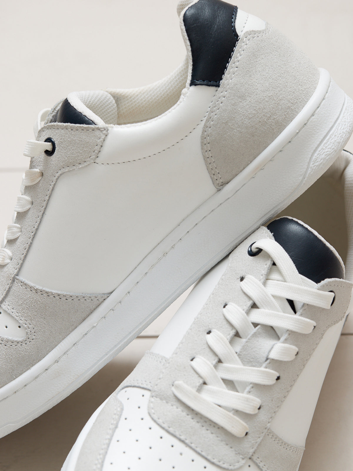 Baskets cuir homme