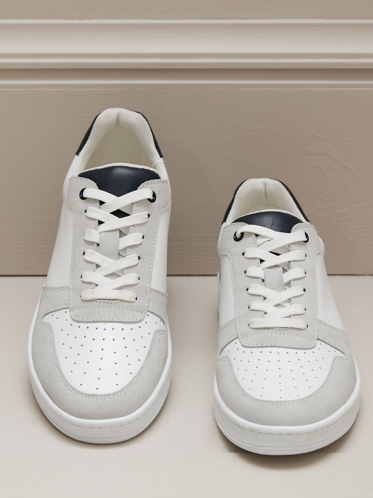 Baskets cuir homme