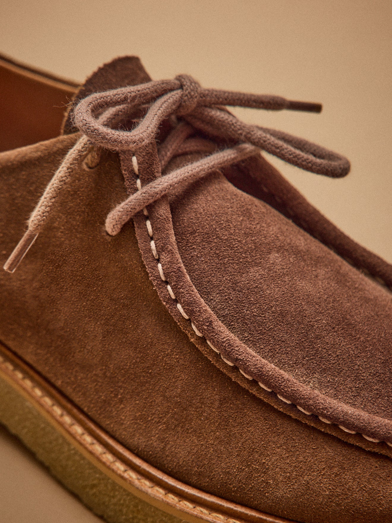 Herren-Derbies aus Spaltleder mit Schnürsenkeln