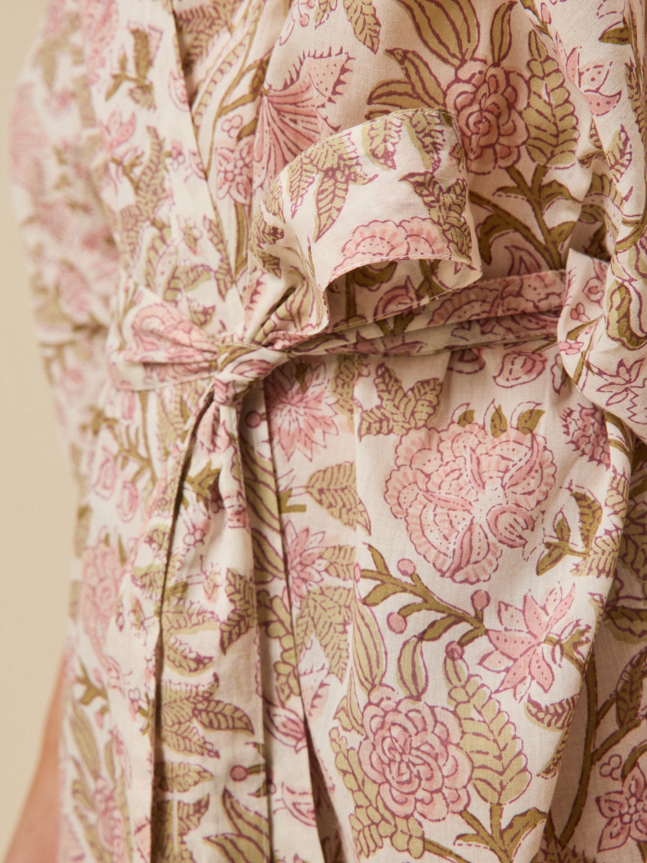 Kimono femme voile de coton indien - imprimé Indore