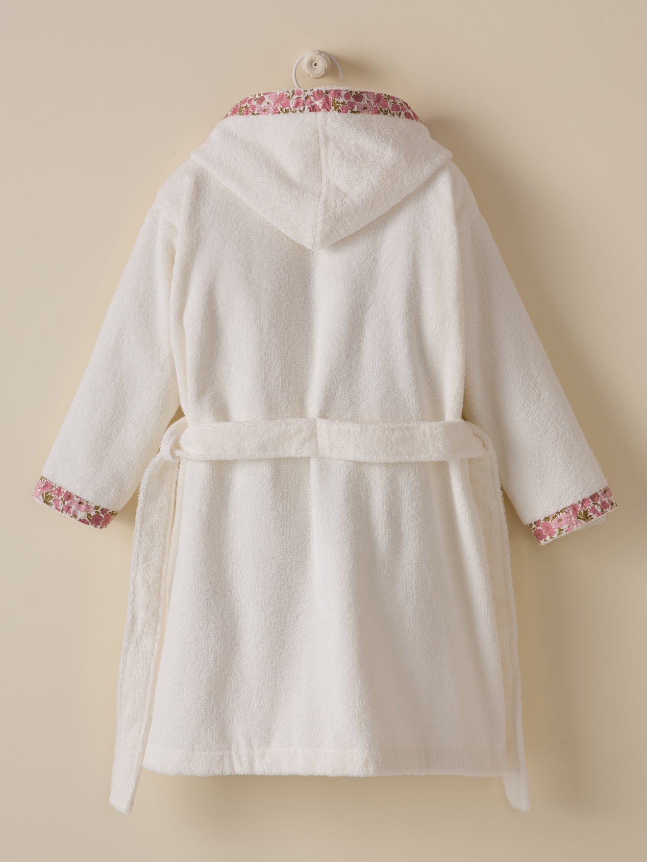 Peignoir enfant en éponge et tissu Liberty